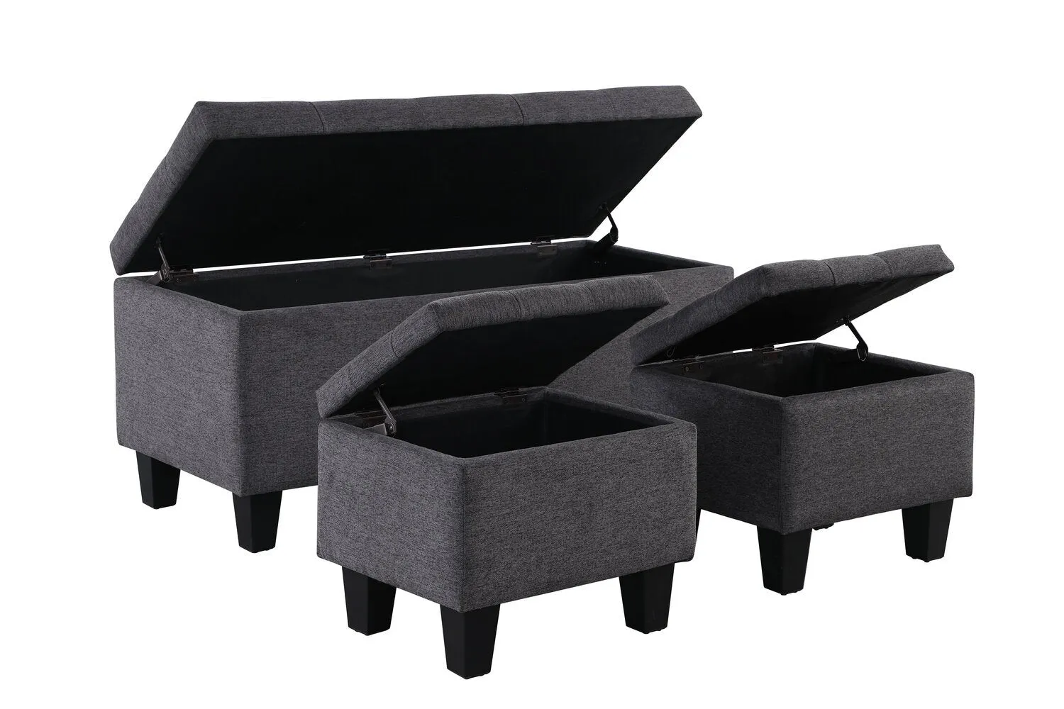 Garnet 3-Piece Storage Ottoman