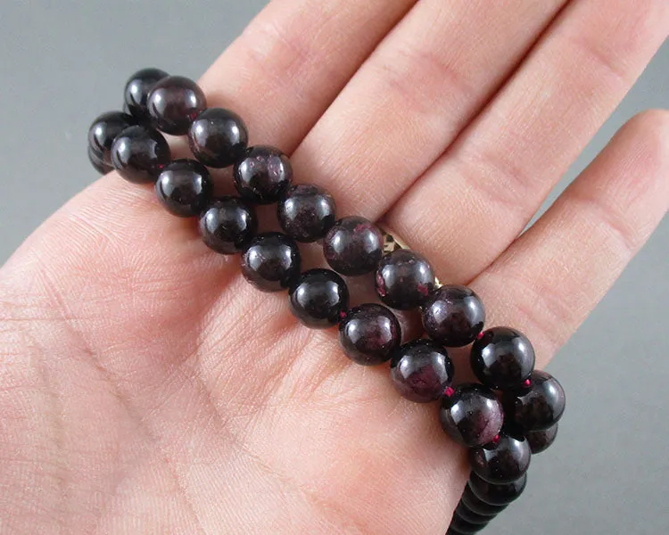 Garnet Beads Round Various Sizes