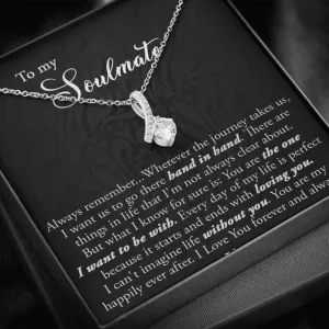 Girlfriend Necklace, To My Soulmate, Necklace For Soulmate, Meaningful Soulmate Necklace