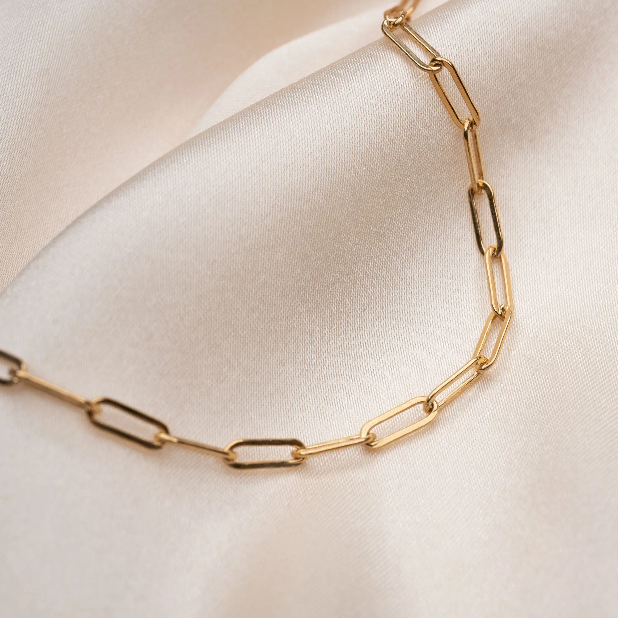 Gold Filled Rectangle Necklace