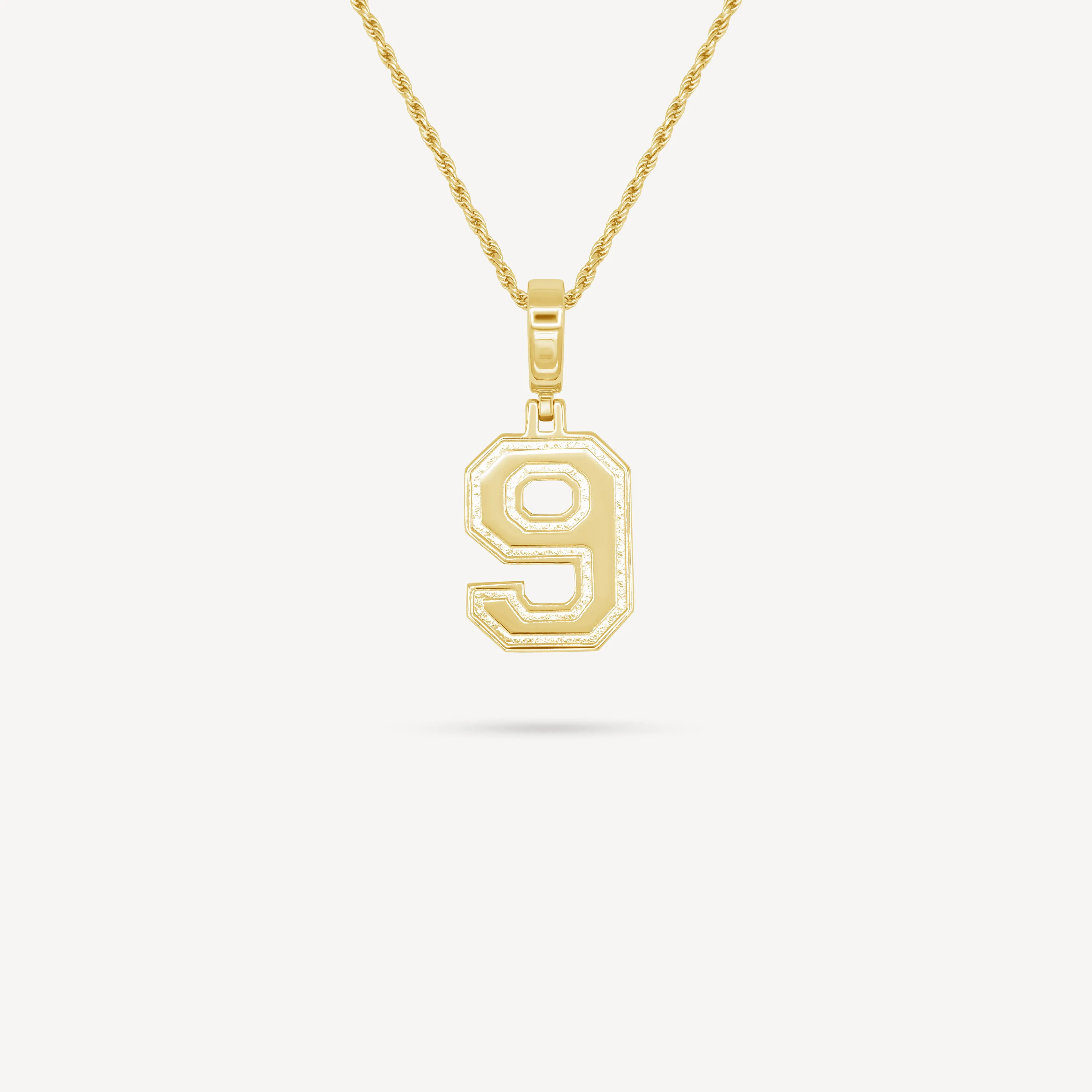 Gold Number Necklace