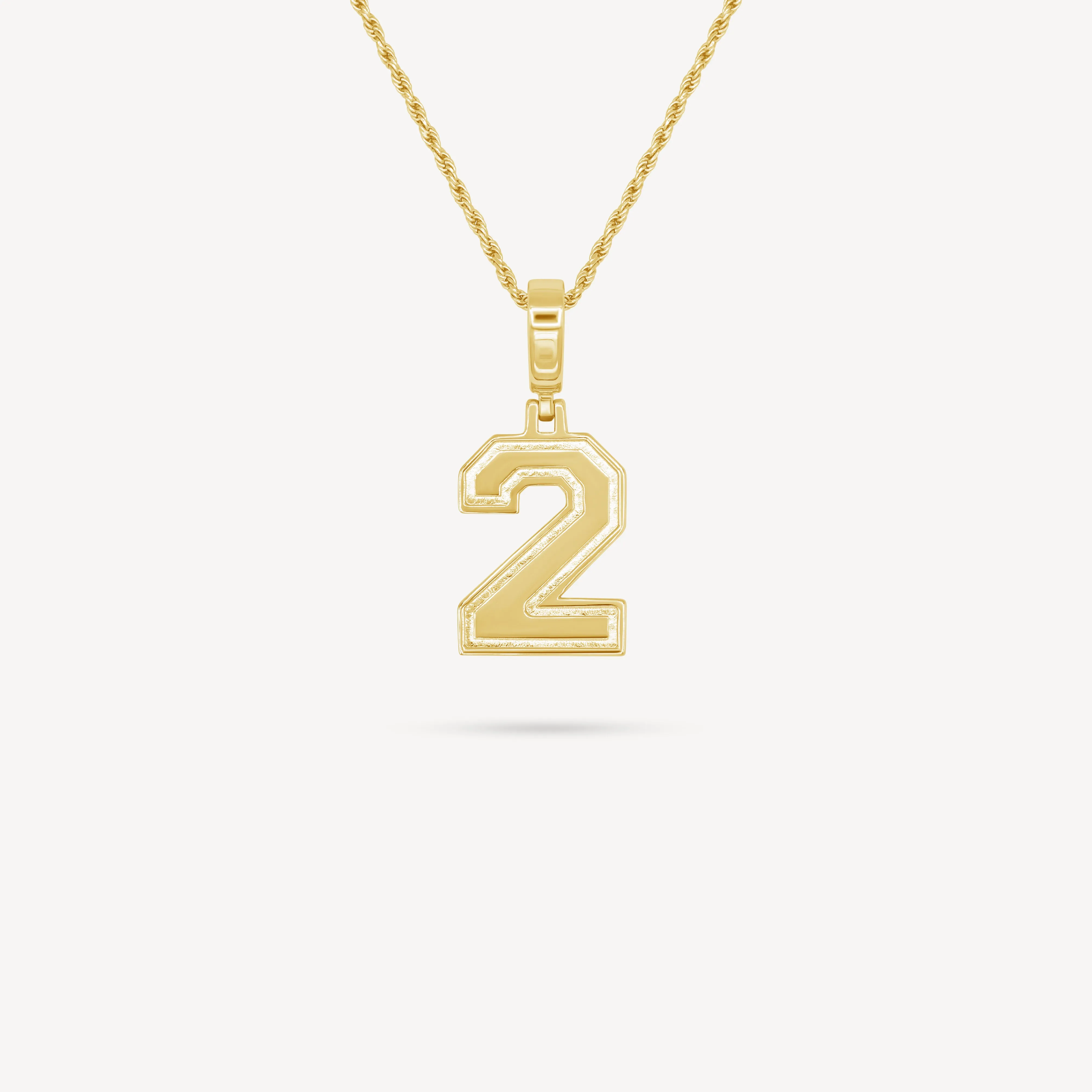 Gold Number Necklace