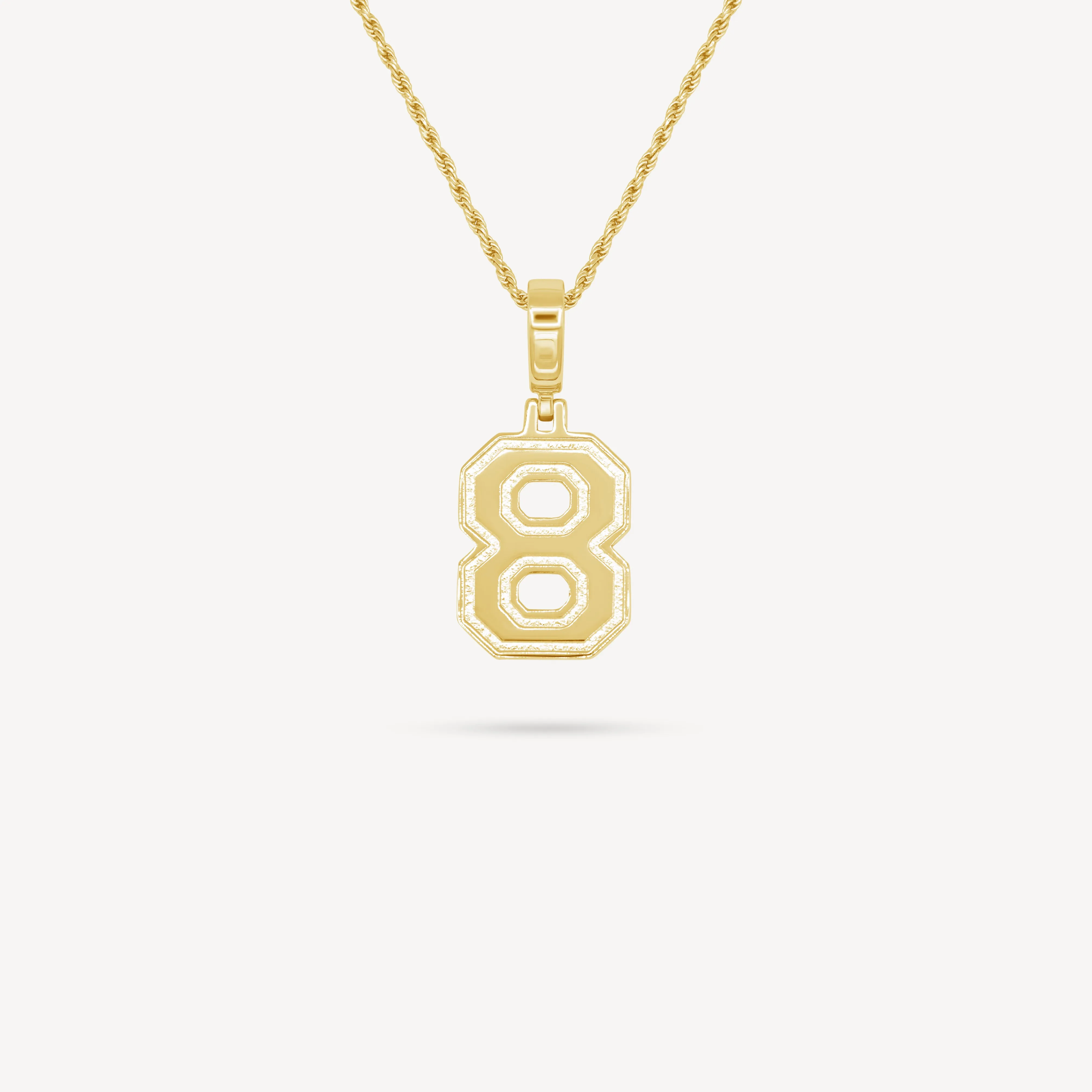 Gold Number Necklace