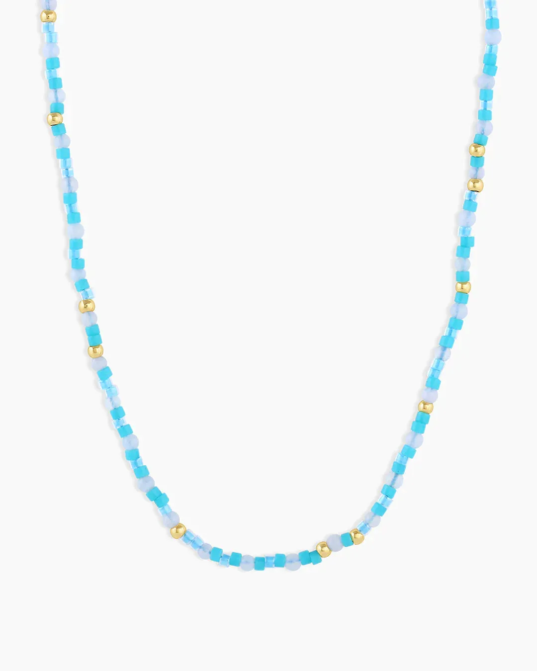 Gorjana Poppy Gem Necklace - Blue Agate