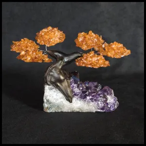 GSTsz2 Gemstone Tree - Citrine and Amethyst