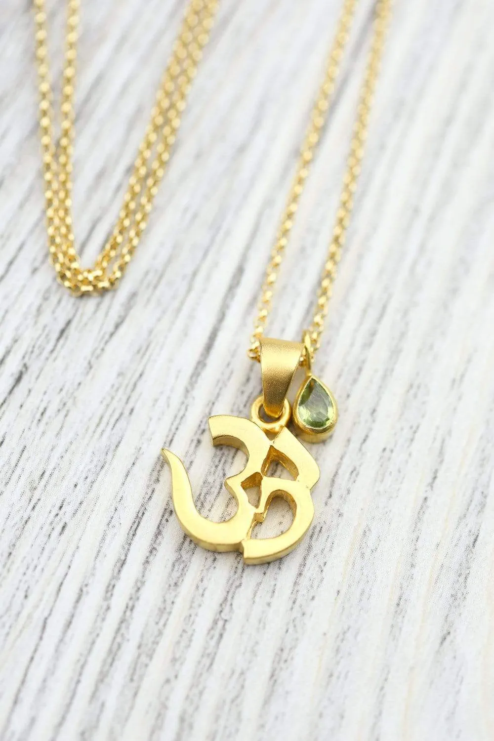 Heart Chakra Om Necklace