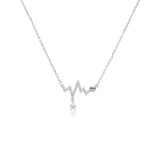 Heartbeat Cubic Zirconia Necklace