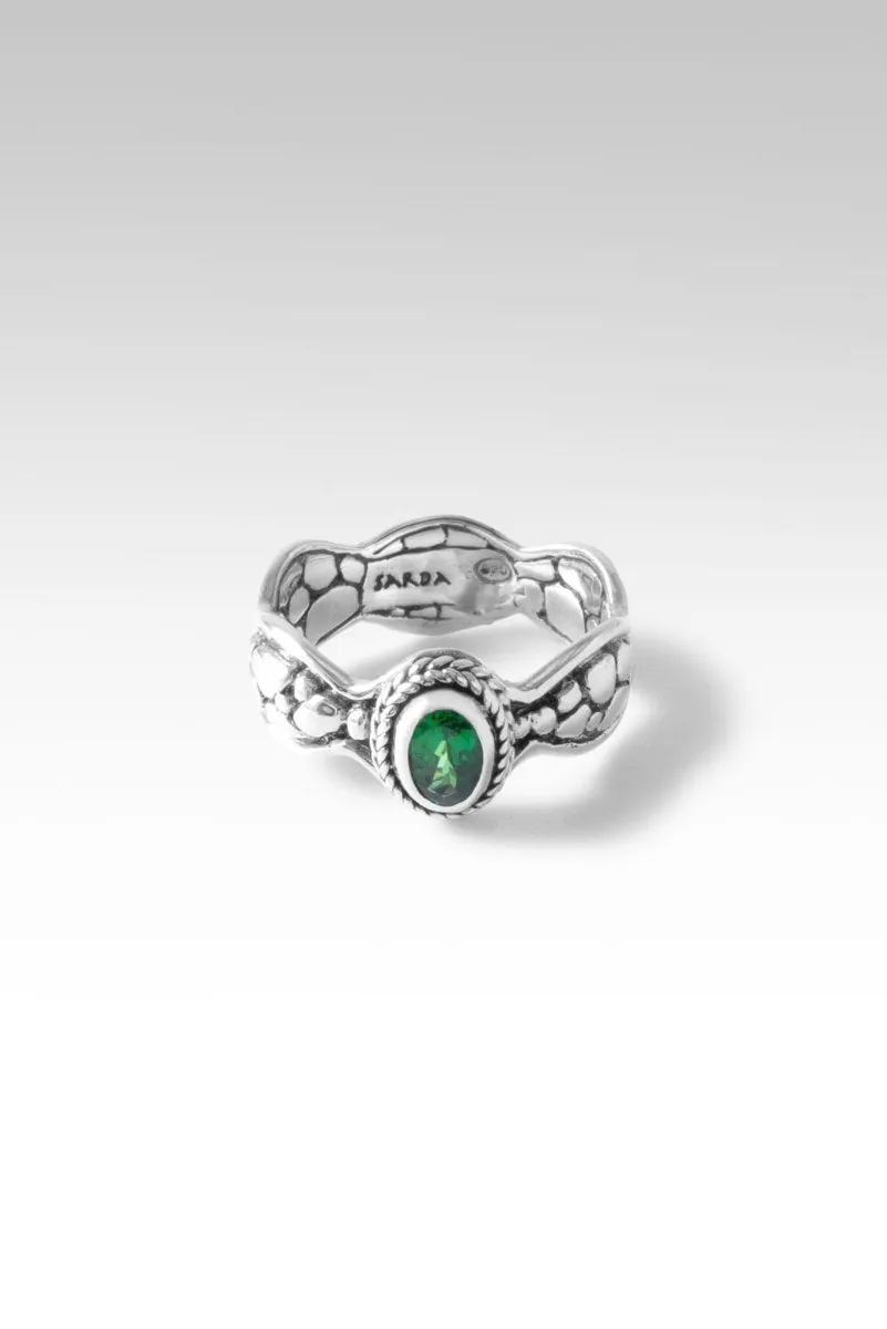 Hope Endures Ring II™ in Tsavorite Garnet