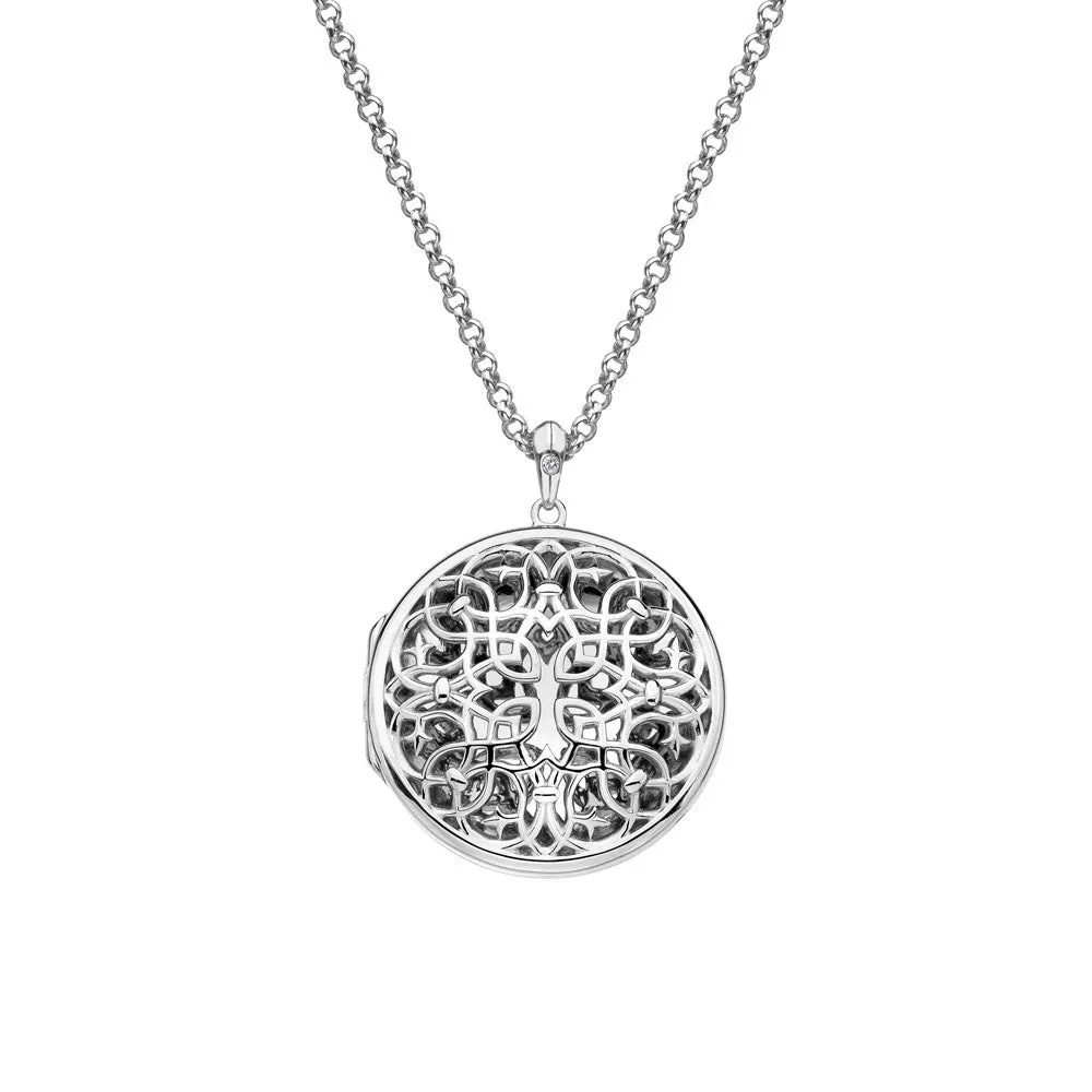 Hot Diamonds Silver Spirited Circle Locket DP665