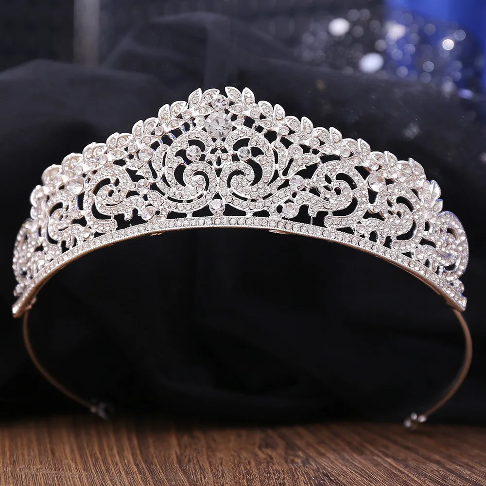 Hot Selling Bridal Headwear International Station Hot Selling Silver Crown Bridal Crown Wedding