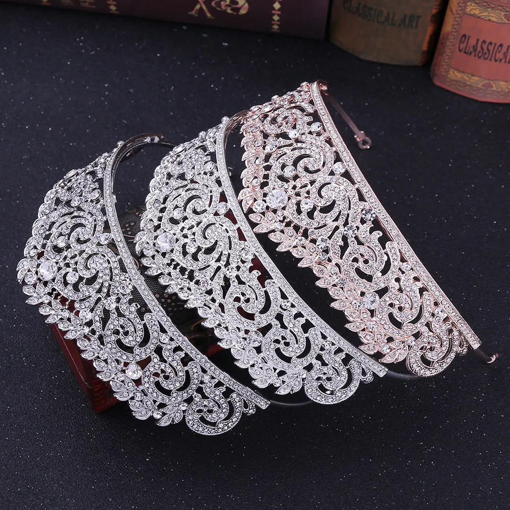 Hot Selling Bridal Headwear International Station Hot Selling Silver Crown Bridal Crown Wedding