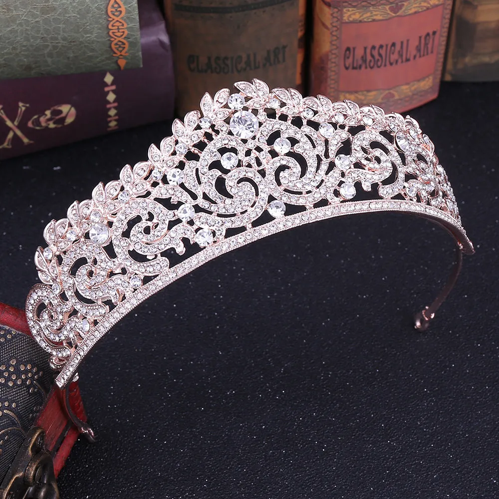 Hot Selling Bridal Headwear International Station Hot Selling Silver Crown Bridal Crown Wedding