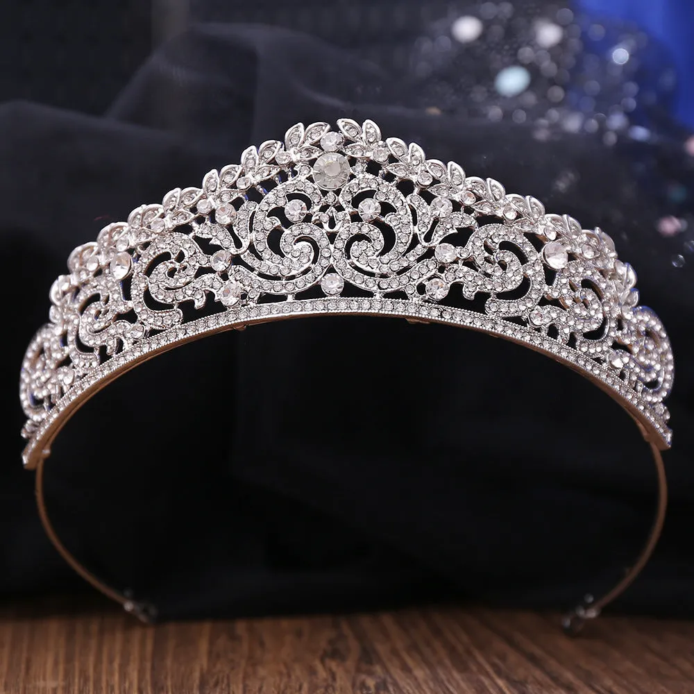 Hot Selling Bridal Headwear International Station Hot Selling Silver Crown Bridal Crown Wedding