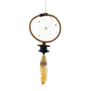 Joyful Citrine Point Twig Dream Catcher