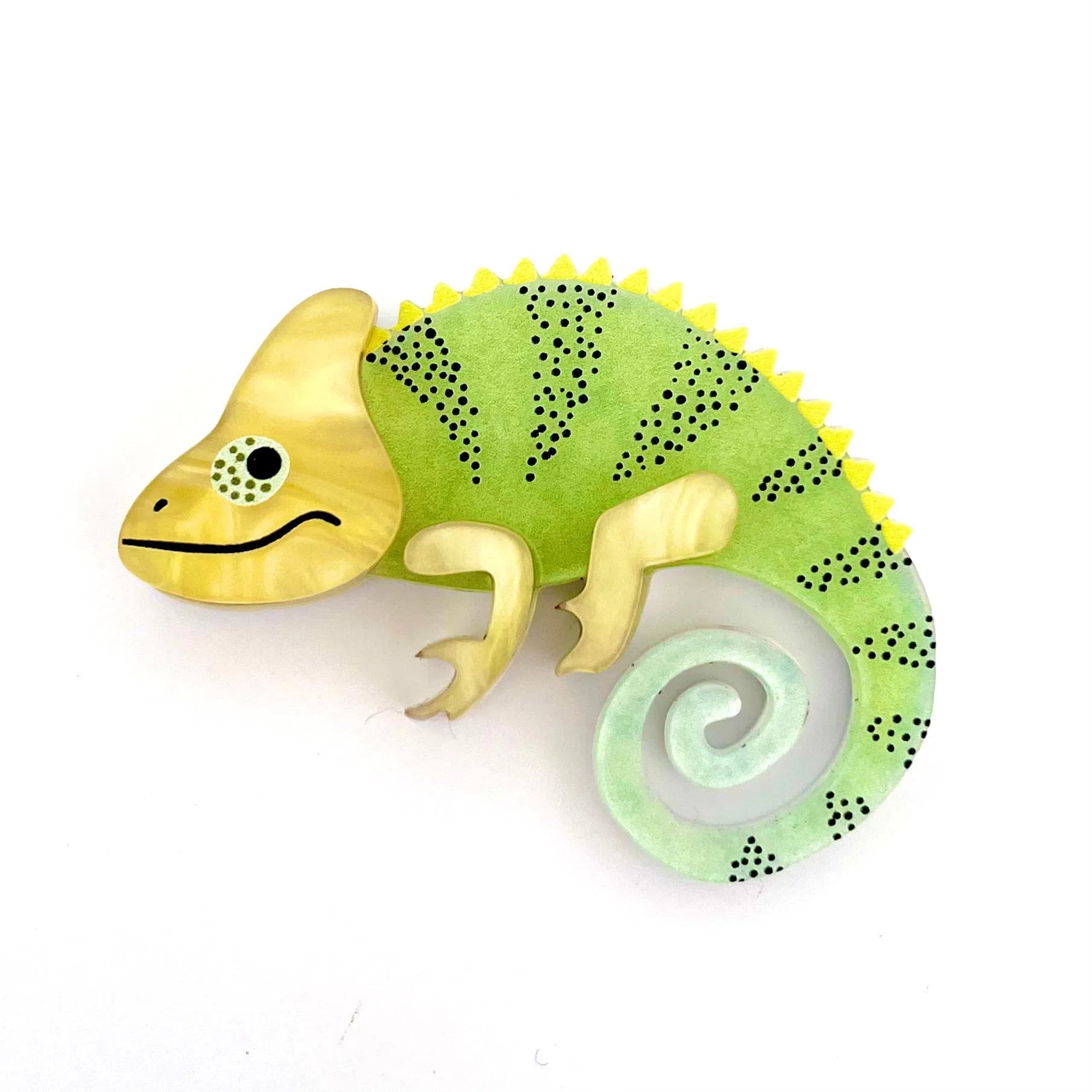 Kiwi 🥝 chameleon - mini Brooch