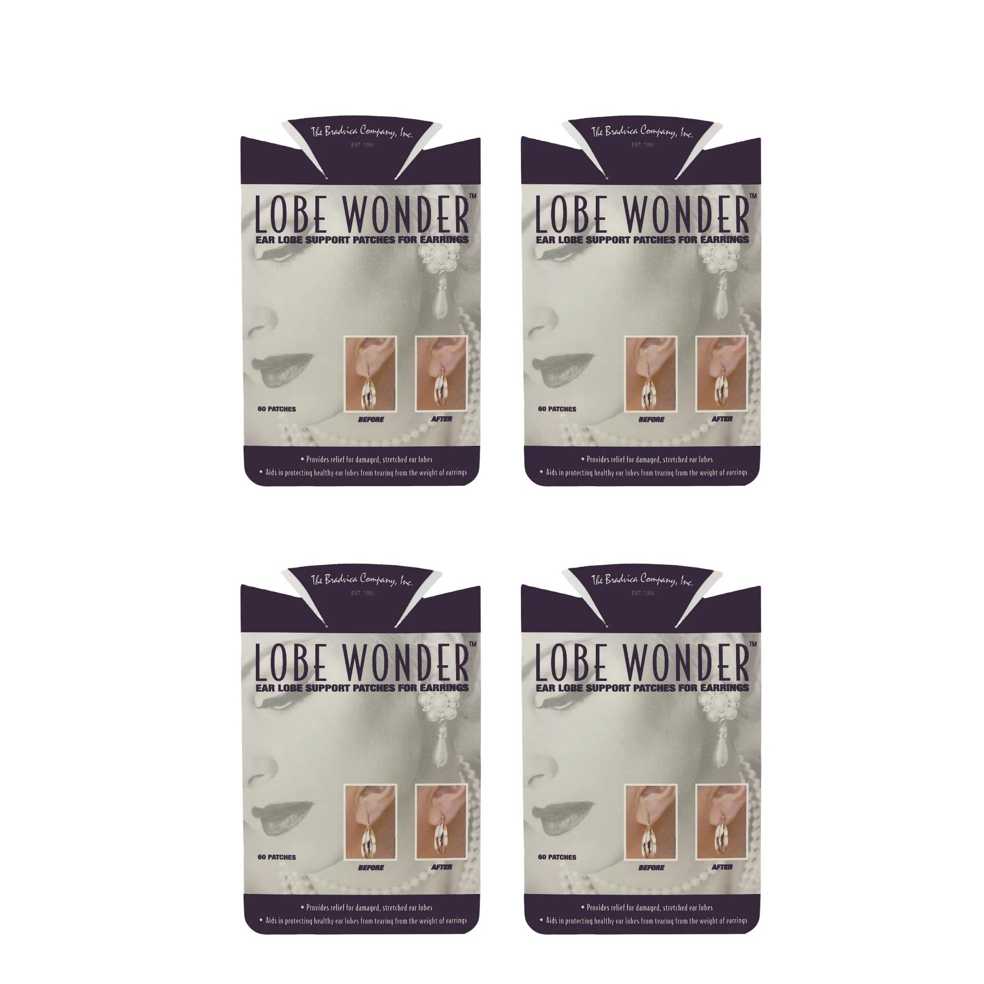 Lobe Wonder Heavy Earring Support Patches -240 Earring Support Patches - 4 Pack