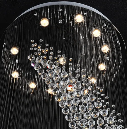 Luceat Long Crystal Chandelier