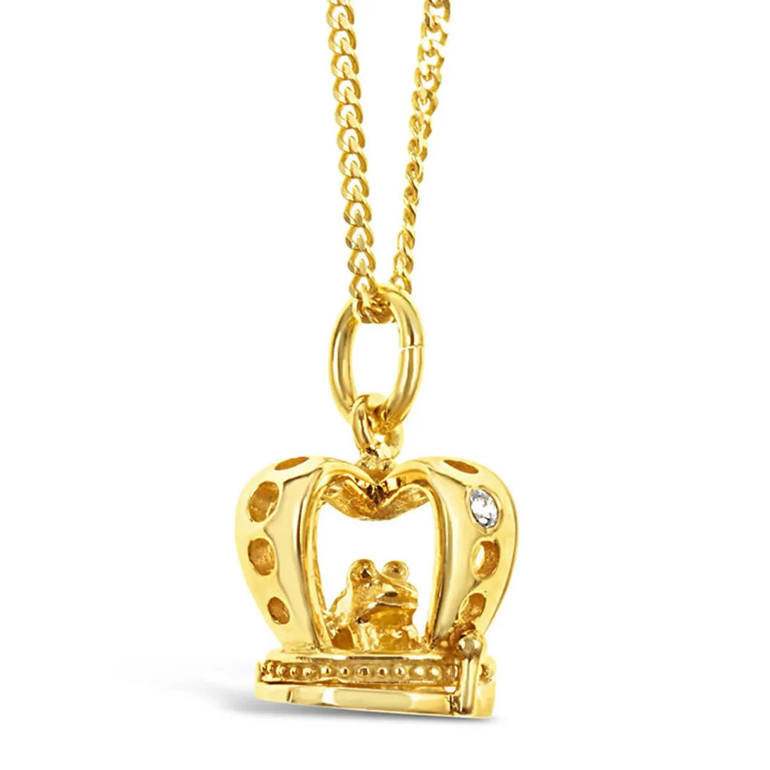 Magical Charm Necklace | Crown - Wealth - Gold