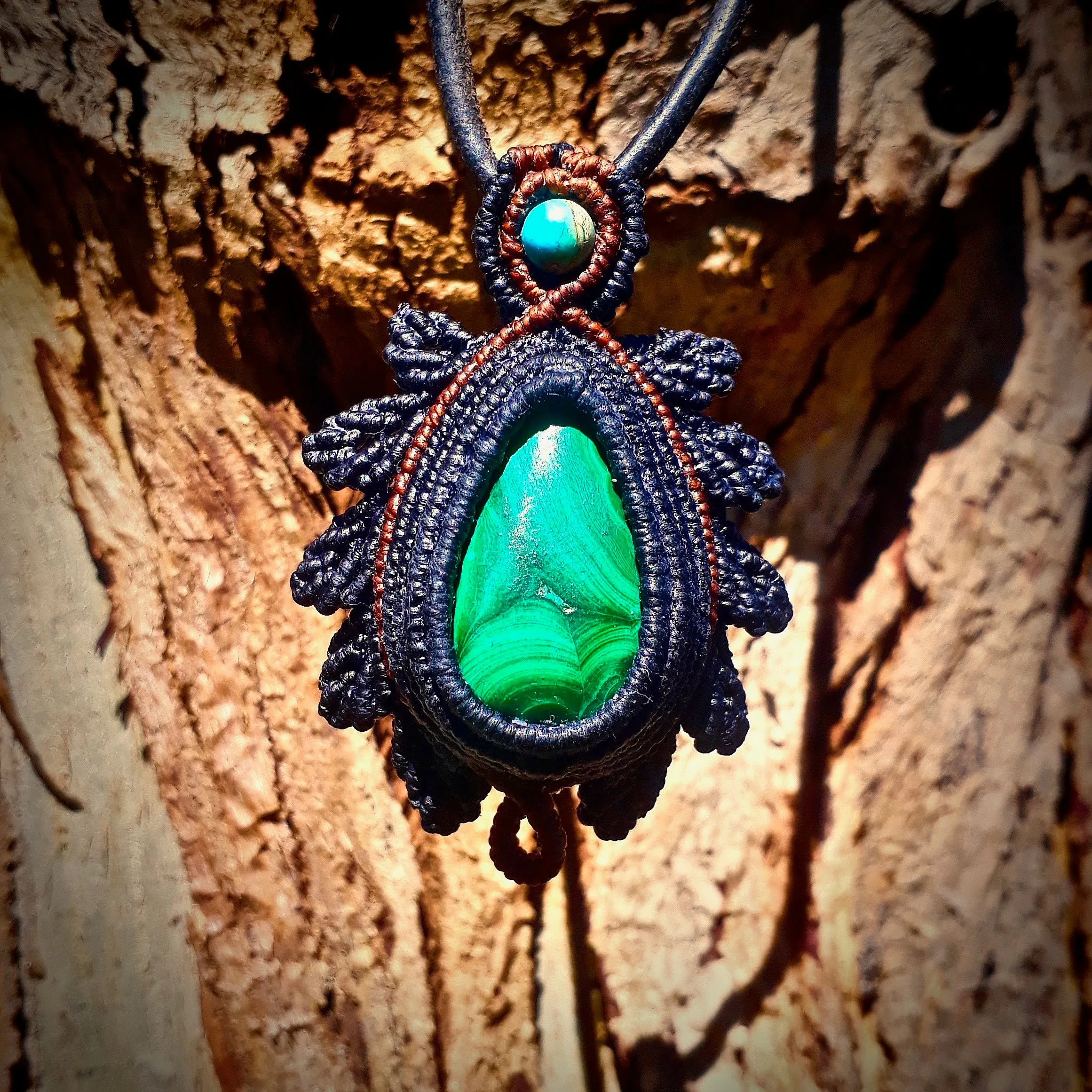 Malachite pendant