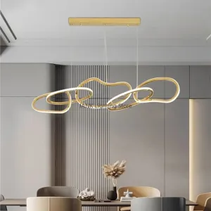 Mansion Nordic Luxury Steel LED Chandelier for Kitchen Island and Living Room