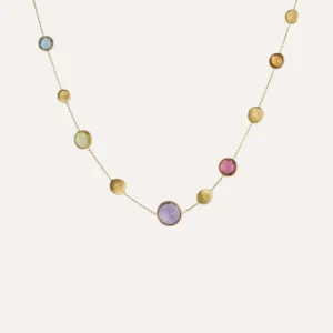 Marco Bicego Jaipur 18k Gold Gemstone Necklace Short