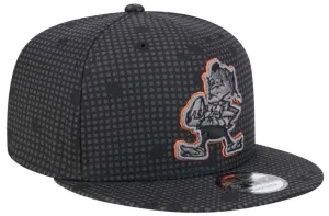 Men's Cleveland Browns New Era Black Midnight Ink Pop Outline 9FIFTY Snapback Hat