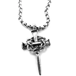 Nail Crown Cross On Heavy Box Chain