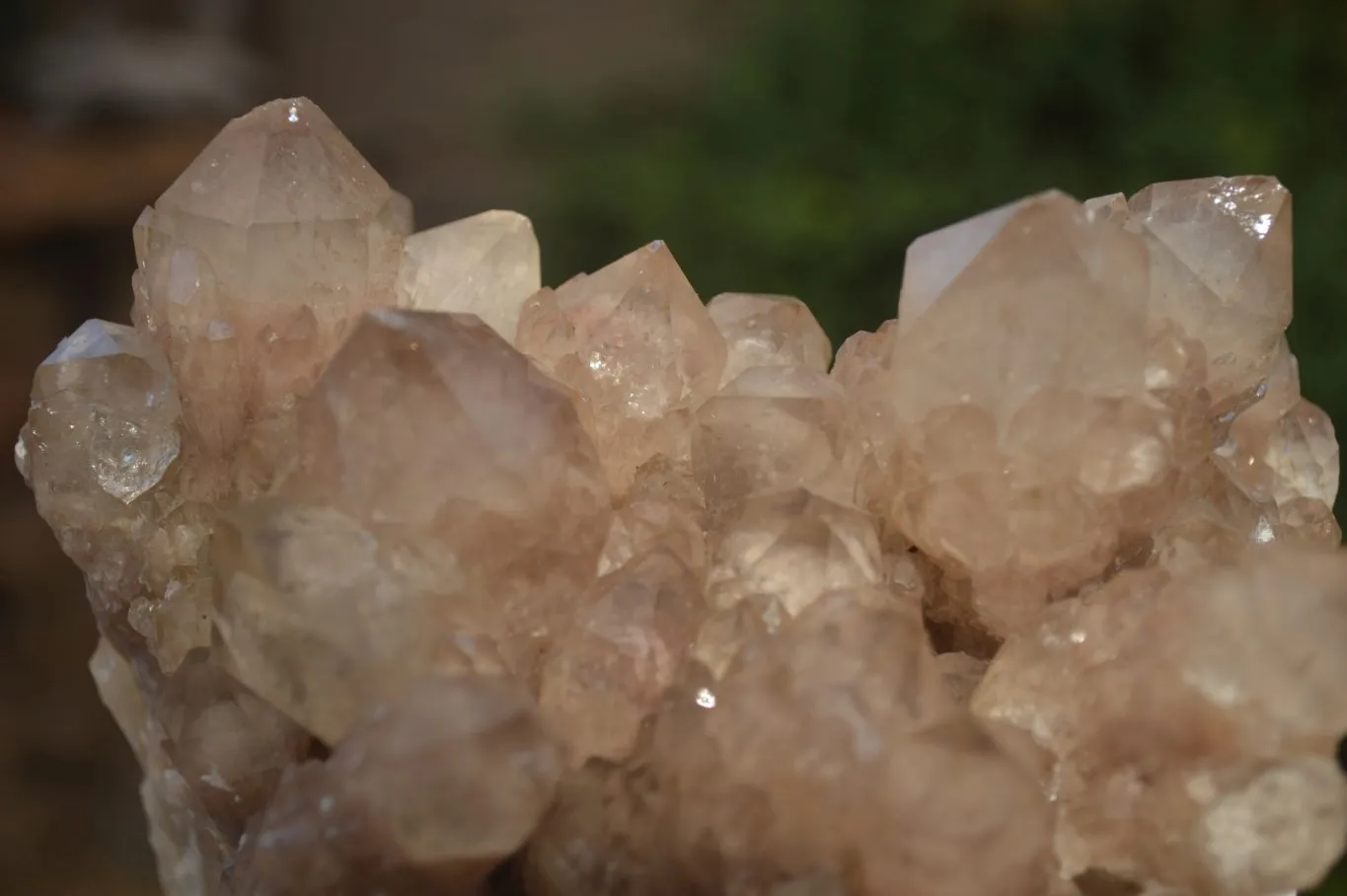 Natural White Phantom Smokey Quartz Cluster x 1 From Luena, Congo