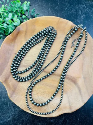 Navajo Pearl Multi Strand Necklace