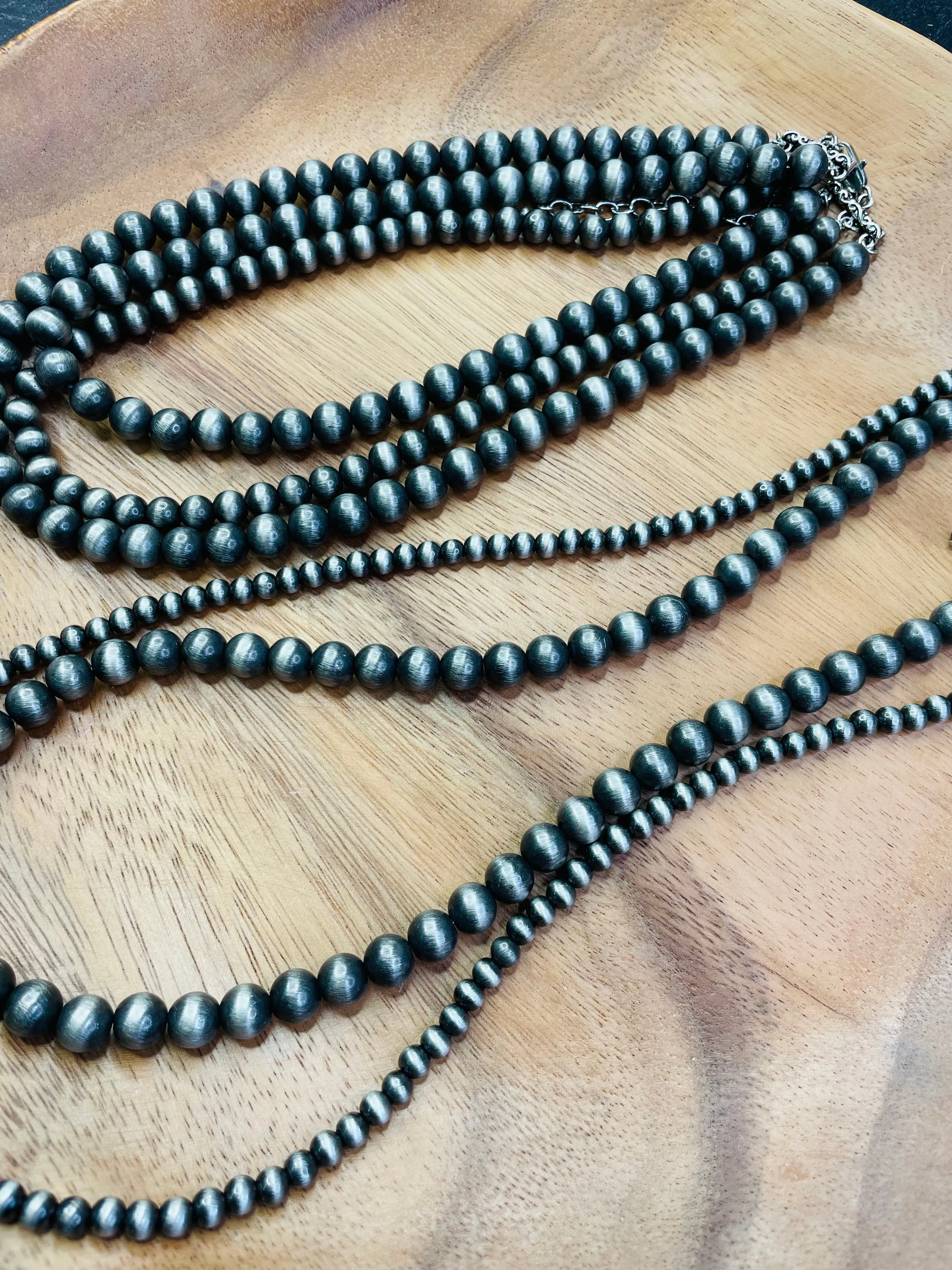 Navajo Pearl Multi Strand Necklace