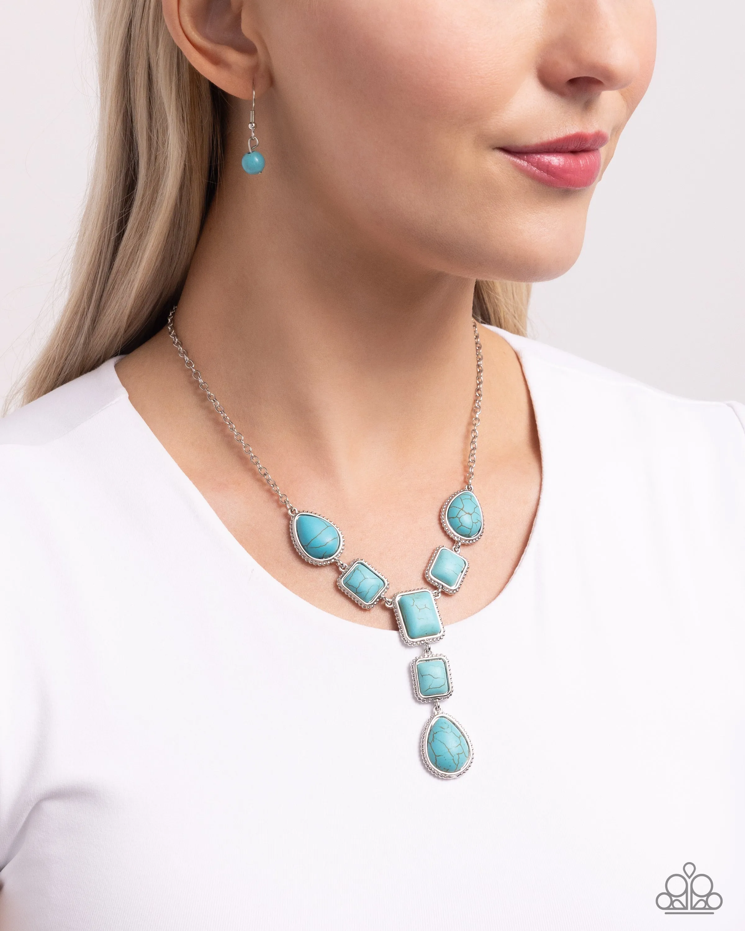 Necklaces Defaced Deal - Blue N2426