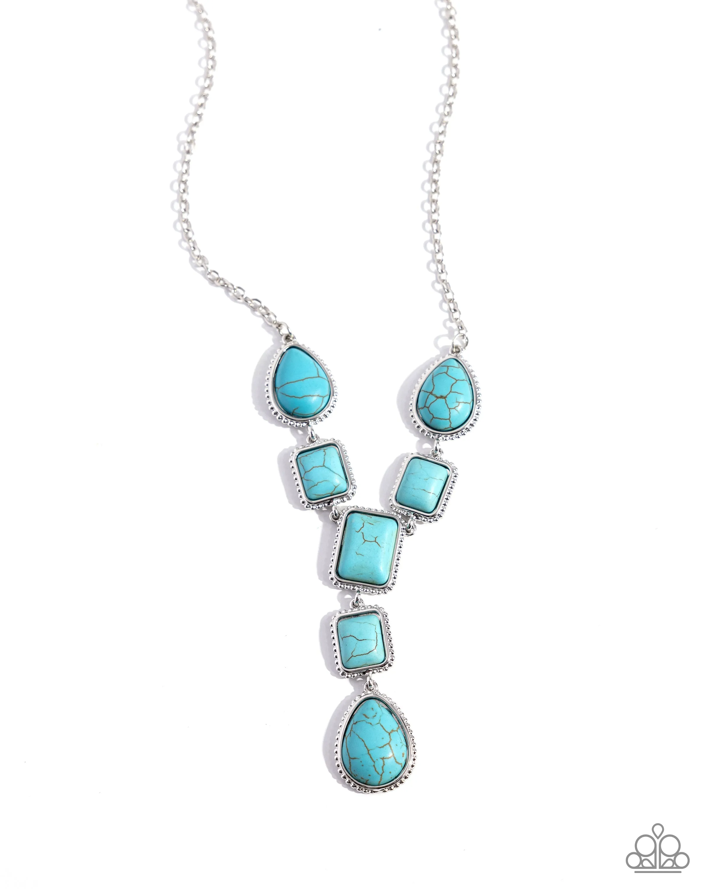 Necklaces Defaced Deal - Blue N2426