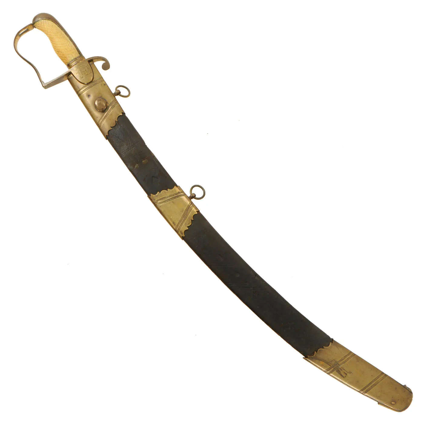 Original British Napoleonic Royal Navy Captain’s Fighting Saber named to Capt. John Edgcumbe R.N. (1775-1837)