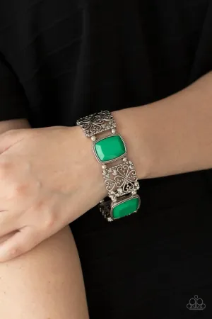 Paparazzi Bracelet ~ Colorful Coronation - Green