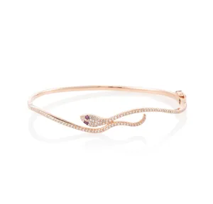 Pave Snake Bangle