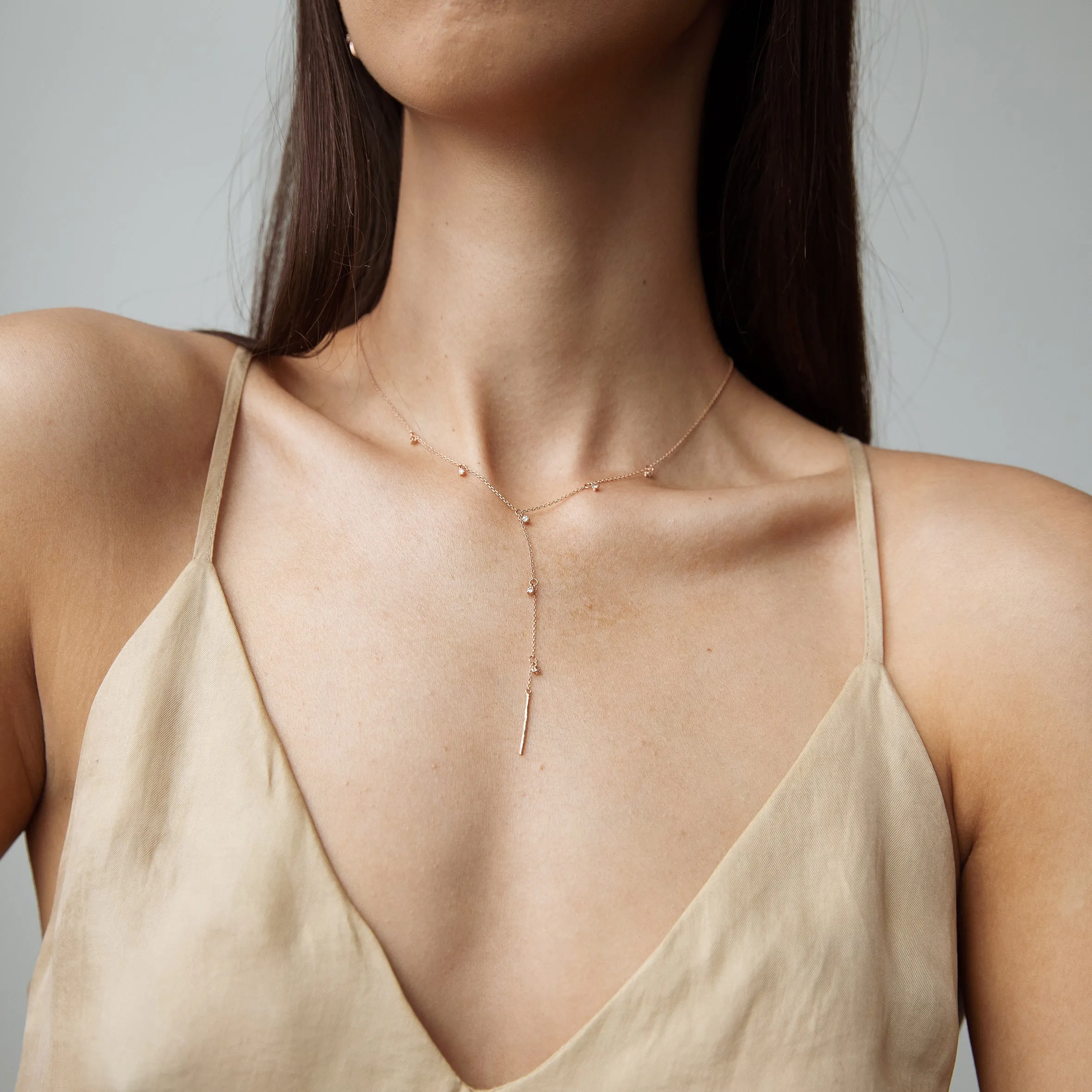 Petite constellation Y Necklace - 14K/ 18K Gold