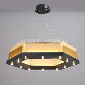 Postmodern LED Chandelier by Mansion: Stylish Lighting for Living Room, Bar & Restaurant