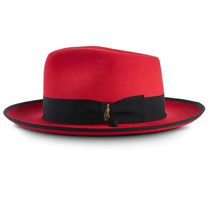 Reverie Radiance Fedora-Red