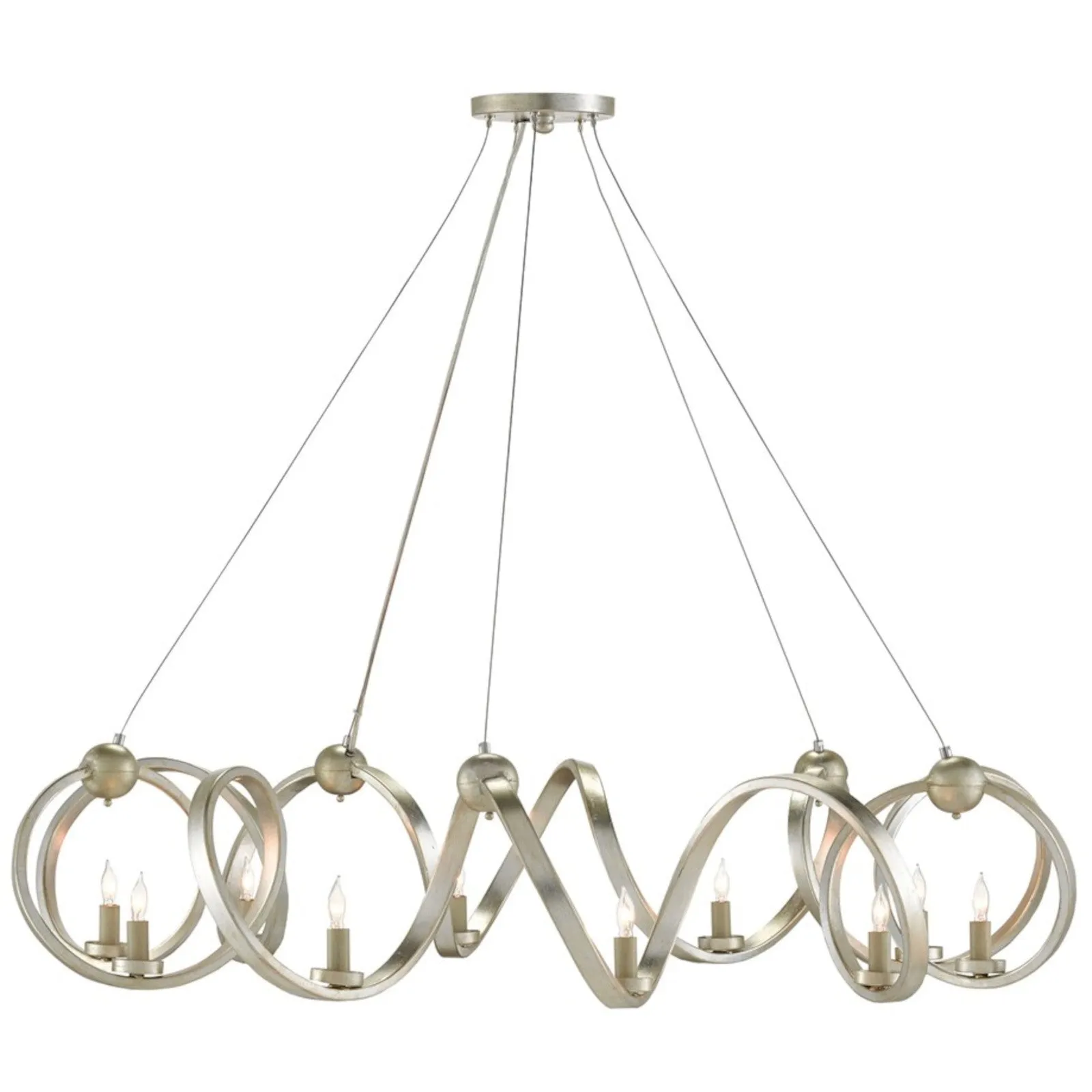 Ringmaster Silver Chandelier