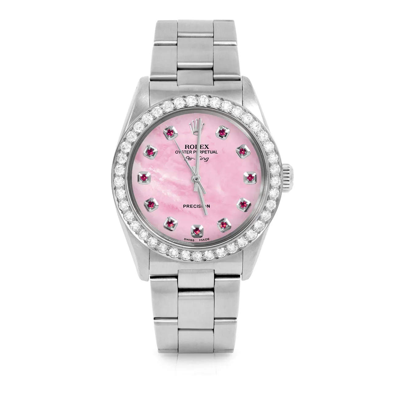 Rolex Air King 34mm | 5500-SS-PMOP-RBY-AM-2CT-OYS