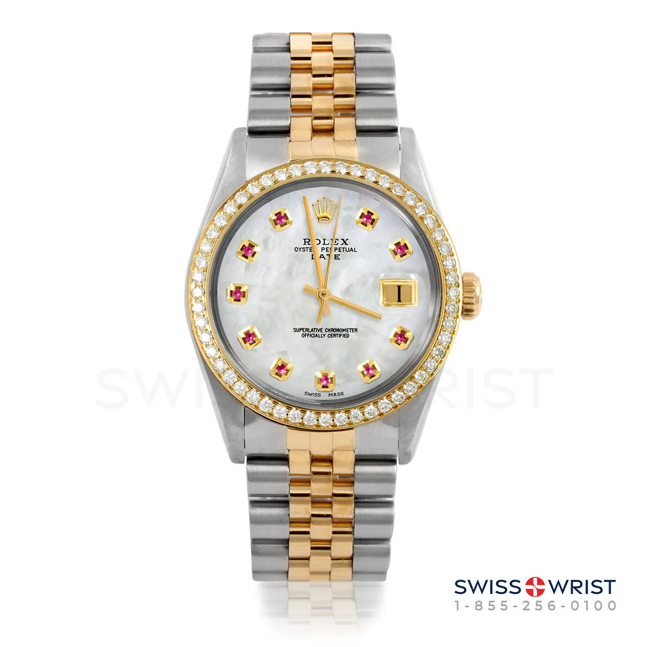 Rolex Date 34mm | 1500-TT-WMOP-RBY-AM-BDS-JBL