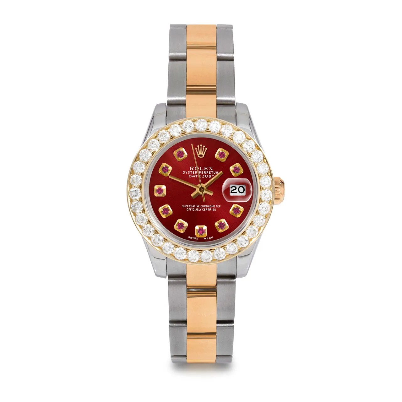 Rolex Datejust 26mm | 179173-RED-RBY-AM-2CT-OYS