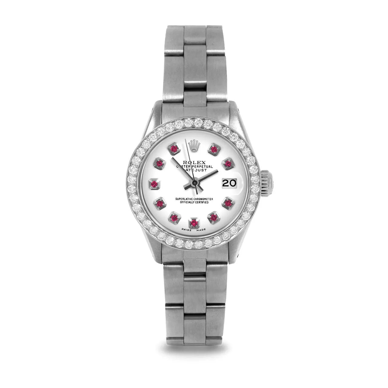 Rolex Datejust 26mm | 6917-SS-WHT-RBY-AM-BDS-OYS