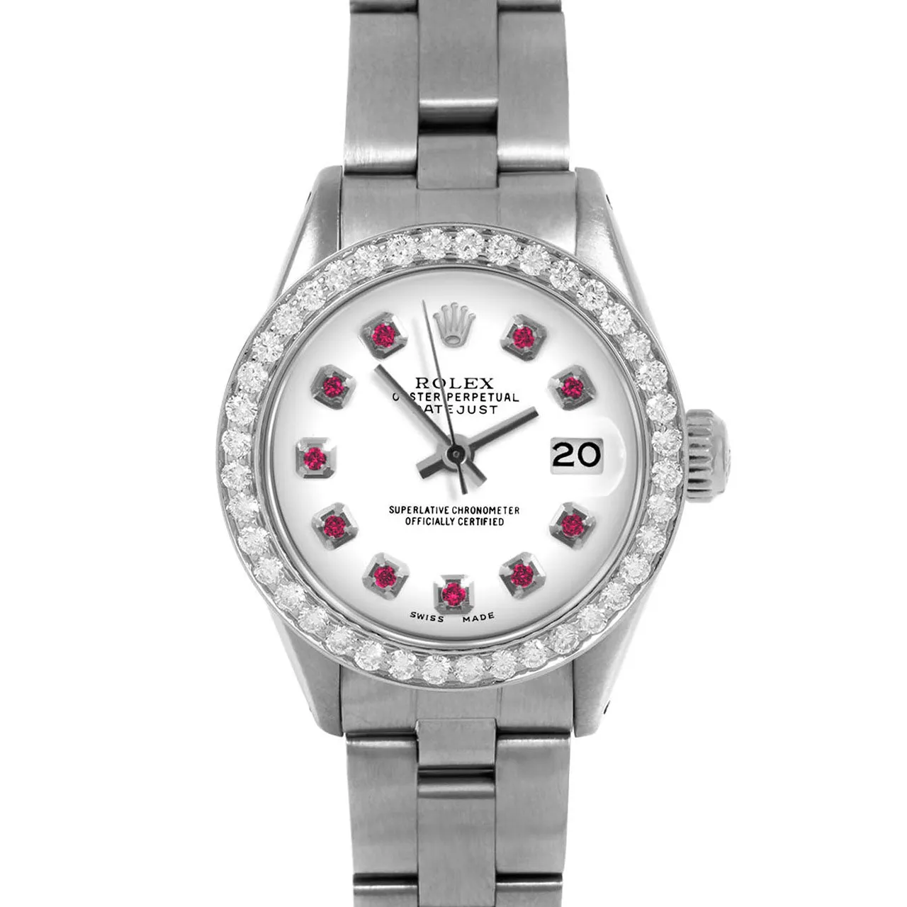 Rolex Datejust 26mm | 6917-SS-WHT-RBY-AM-BDS-OYS