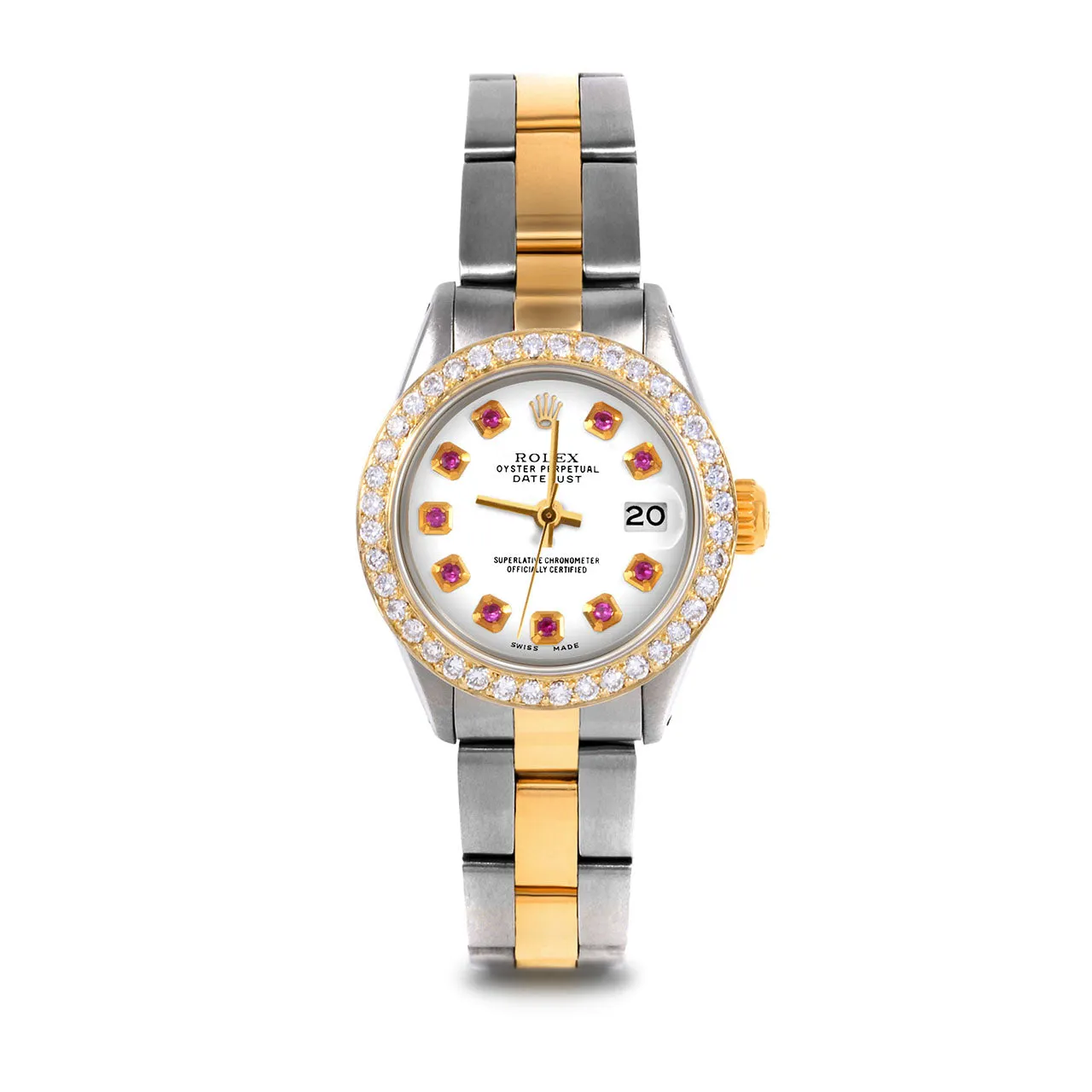 Rolex Datejust 26mm | 6917-TT-WHT-RBY-AM-BDS-OYS