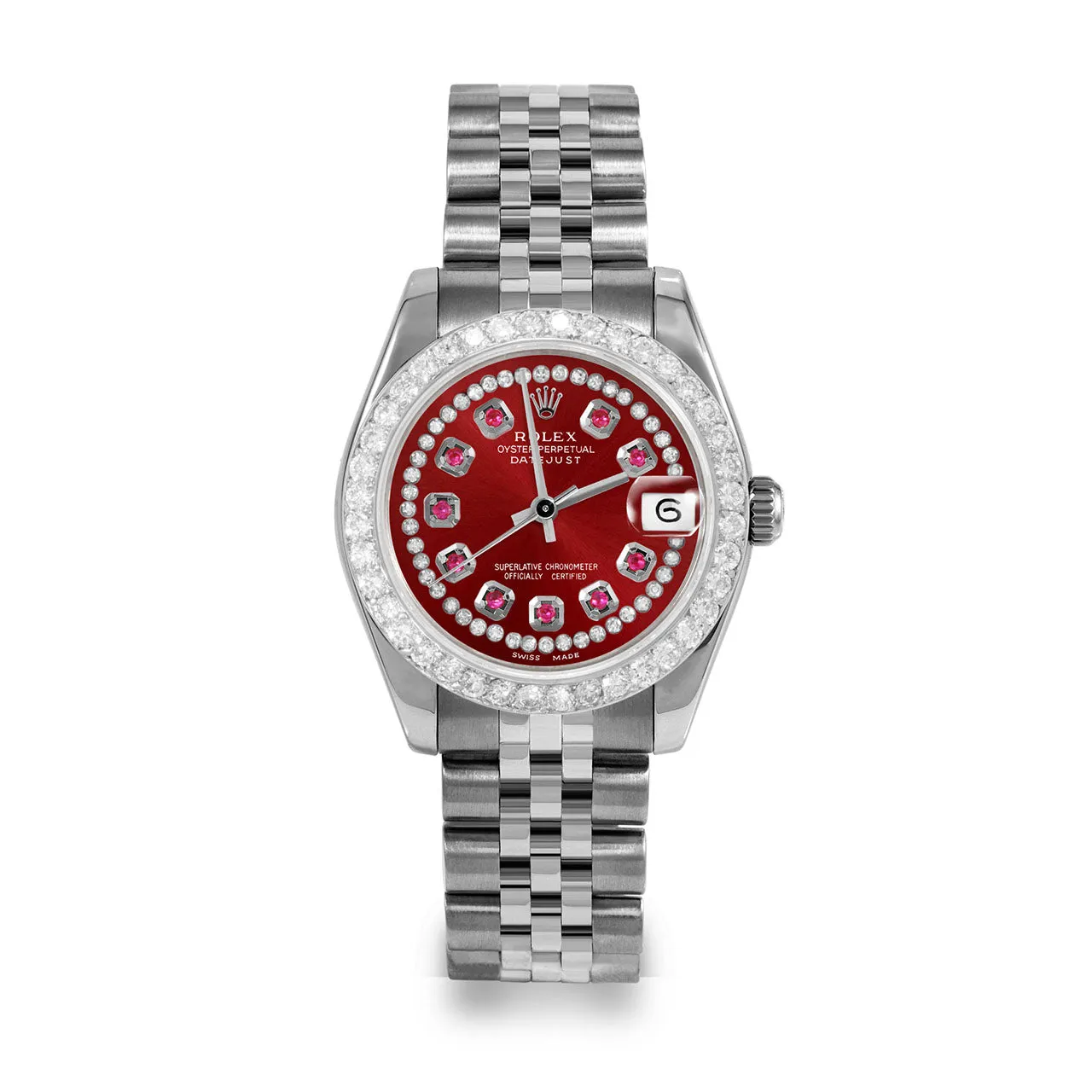 Rolex Datejust 31mm | 178274-RED-STRR-2CT-JBL