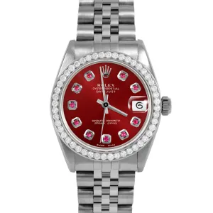 Rolex Datejust 31mm | 6827-SS-RED-RBY-AM-BDS-JBL