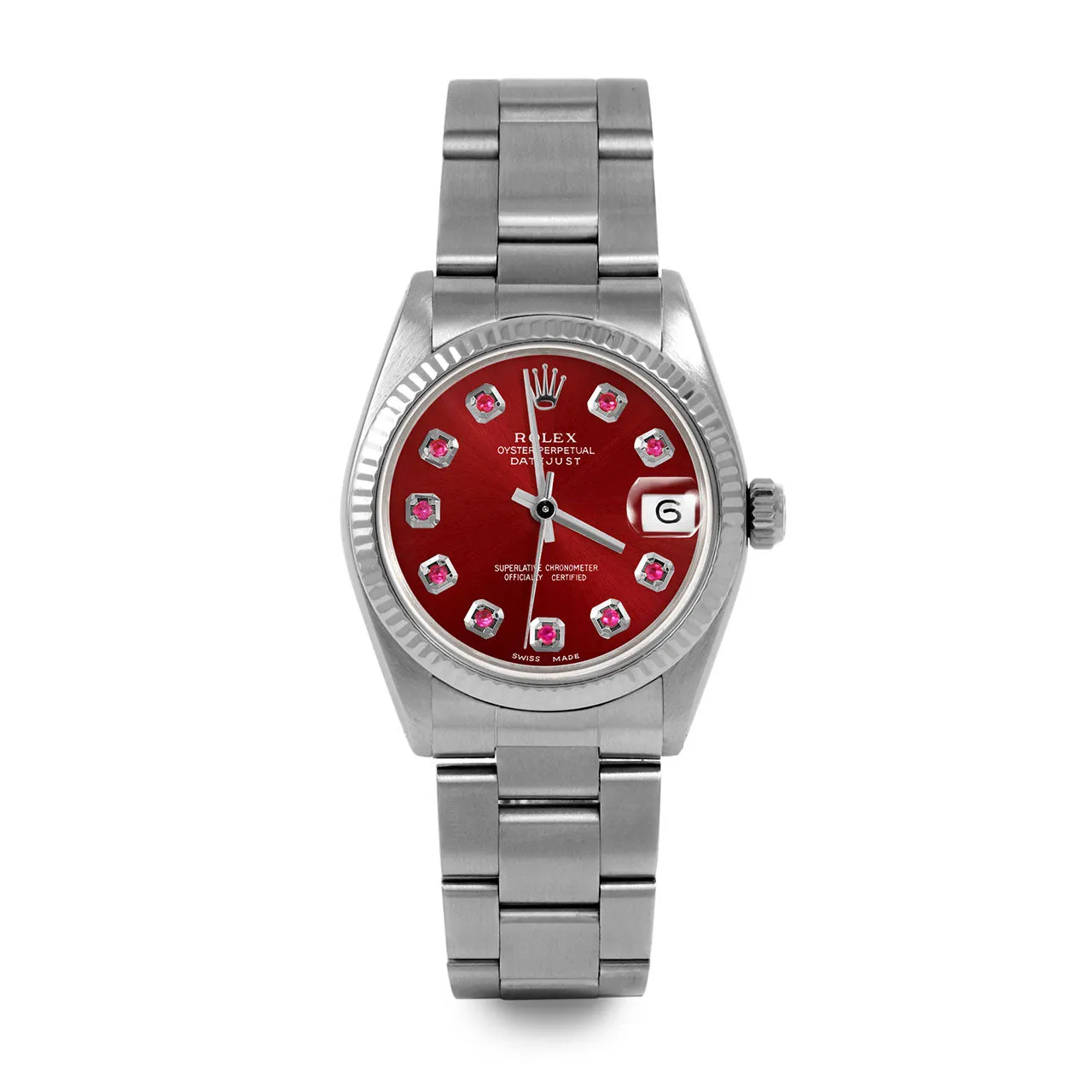 Rolex Datejust 31mm | 6827-SS-RED-RBY-AM-FLT-OYS