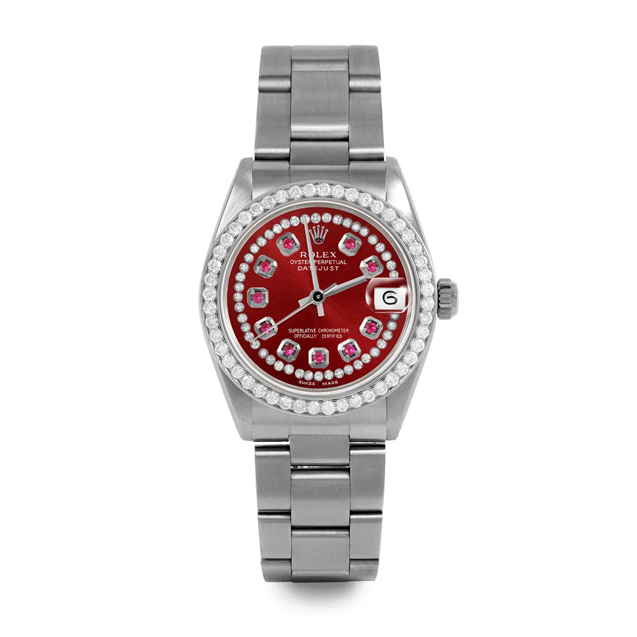 Rolex Datejust 31mm | 6827-SS-RED-STRR-BDS-OYS