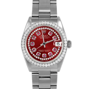 Rolex Datejust 31mm | 6827-SS-RED-STRR-BDS-OYS